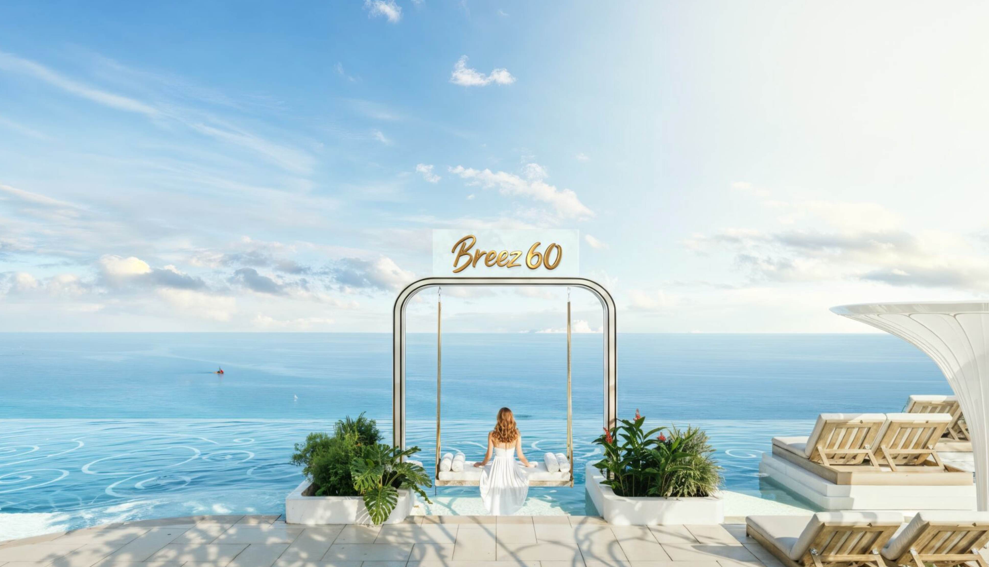 Breez 60 luxury ocean swing and daybed - exclusive relaxation areas with sea views
